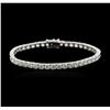 Image 1 : 18KT White Gold 10.31ctw Diamond Tennis Bracelet