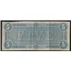 Image 2 : 1864 $5 The Confederate States of America Note