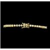 Image 3 : 14KT Yellow Gold 6.80ctw Diamond Tennis Bracelet
