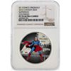 Image 1 : 2016 Canada $20 Superman Colorized Silver Coin NGC PF70 Ultra Cameo
