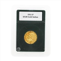 1911-P $5 Indian Head Half Eagle Gold Coin