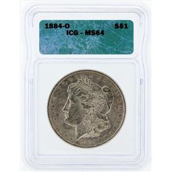 1884-O $1 Morgan Silver Dollar Coin ICG MS64