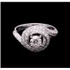 Image 1 : 14KT White Gold 1.67ctw Diamond Wedding Ring