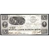 Image 1 : 1836 $10 Manual Labor Banking House Obsolete Bank 'Elvis' Note