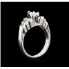 Image 3 : 14KT White Gold 0.73ctw Diamond Ring