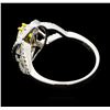 Image 3 : 18KT White Gold 1.06ctw Diamond Ring