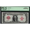 Image 1 : 1923 $1 Red Seal Legal Tender Note PCGS Gem New 65PPQ - Low Serial