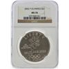 Image 1 : 2002-P $1 Salt Lake Olympics Silver Coin NGC MS70