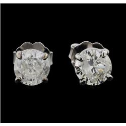 14KT White Gold 1.38ctw Diamond Earrings