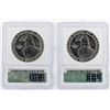 Image 2 : Set of (2)1983-P $1 Olympic Silver Coins ICG MS70