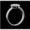 Image 5 : 14KT White Gold 0.15ctw Diamond Ring