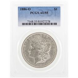 1886-O $1 Morgan Silver Dollar Coin PCGS AU55