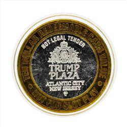 .999 Silver Trump Plaza $10 Casino Gaming Token Limited Edition