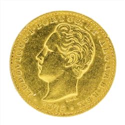 1875 Portugal 2000 Reis Gold Coin