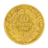 Image 2 : 1865 Napoleon III 10 Francs Gold Coin