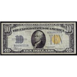 1934A $10 North Africa WWII Emergency Silver Certificate Note