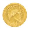 Image 1 : 1860 Belgium 20 Francs Gold Coin