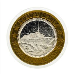 .999 Silver Luxury Cruise Neptune $10 Casino Gaming Token Limited Edition