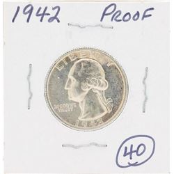 1942 Washington Proof Quarter Coin