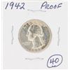 Image 1 : 1942 Washington Proof Quarter Coin