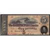 Image 1 : 1864 $5 The Confederate States of America Note