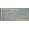 Image 2 : 1864 $5 The Confederate States of America Note