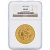 Image 1 : 1893 $20 Liberty Head Double Eagle Gold Coin NGC MS62