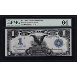 1899 $1 Black Eagle Silver Certificate Note PMG CU64