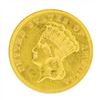 Image 1 : 1857 $3 Indian Princess Head Gold Coin