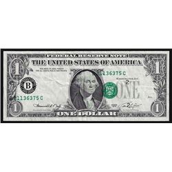 1974 $1 Federal Reserve Note ERROR Major Shift