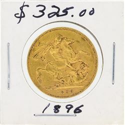 1896 Great Britain Sovereign Gold Coin