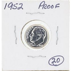 1952 Roosevelt Proof Silver Dime Coin