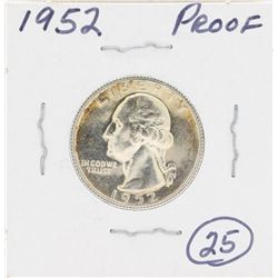 1952 Washington Proof Quarter Coin