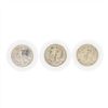 Image 1 : Lot of (3) Two 1946 and One 1940 Walking Liberty Half Dollar Coin