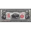 Image 1 : 1901 $10 Bison Legal Tender U.S. Currency Note