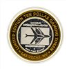 Image 1 : .999 Silver McCarran International Airport $10 Casino Gaming Token Limited Editi