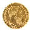 Image 1 : 1878 Belgium 20 Francs Gold Coin