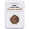 Image 1 : 1889 Guernsey 4 Doubles Coin NGC64RB