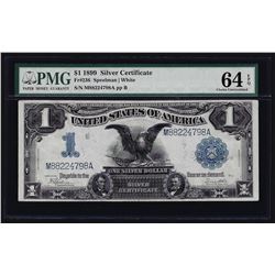 1899 $1 Black Eagle Silver Certificate Note PMG CU 64EPQ