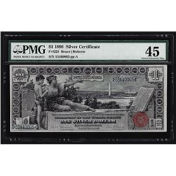 1896 $1 Silver Certificate Educational Note PMG Choice Extremely Fine 45