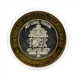 .999 Silver Trump Plaza $10 Casino Gaming Token Limited Edition