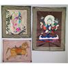 Image 1 : 3 Pieces of Silk Embroidery and Paintings