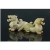 Image 2 : Pair of Chinese Han White Jade Carved Dragons Han