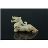 Image 4 : Pair of Chinese Han White Jade Carved Dragons Han