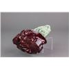 Image 4 : Chinese Green Jade Carved Boulder with Stand