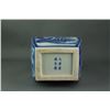Image 3 : Chinese Blue and White Square Porcelain Vase