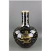 Image 1 : Chinese Black Gilt Porcelain Vase with Qianlong Mk