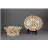 Image 1 : Chinese Canto Enameled Porcelain Plate and Bowl