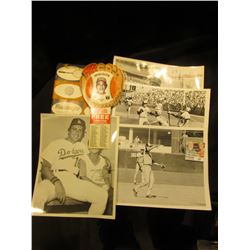 "Slazenger England Australia Catalog for 1958"; (4) black & white stills, one of which is Sandy Kouf