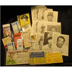 Large Size Base Ball Card "Louis Clark Brock"; "1954 Edition Gillette World Series Record Book"; "Ce